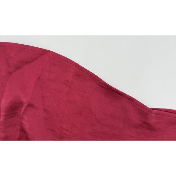 NWT Mila Mae Dress Wine Red Long Sleeve Maxi Knot Front Sz M - Picture 13 of 16